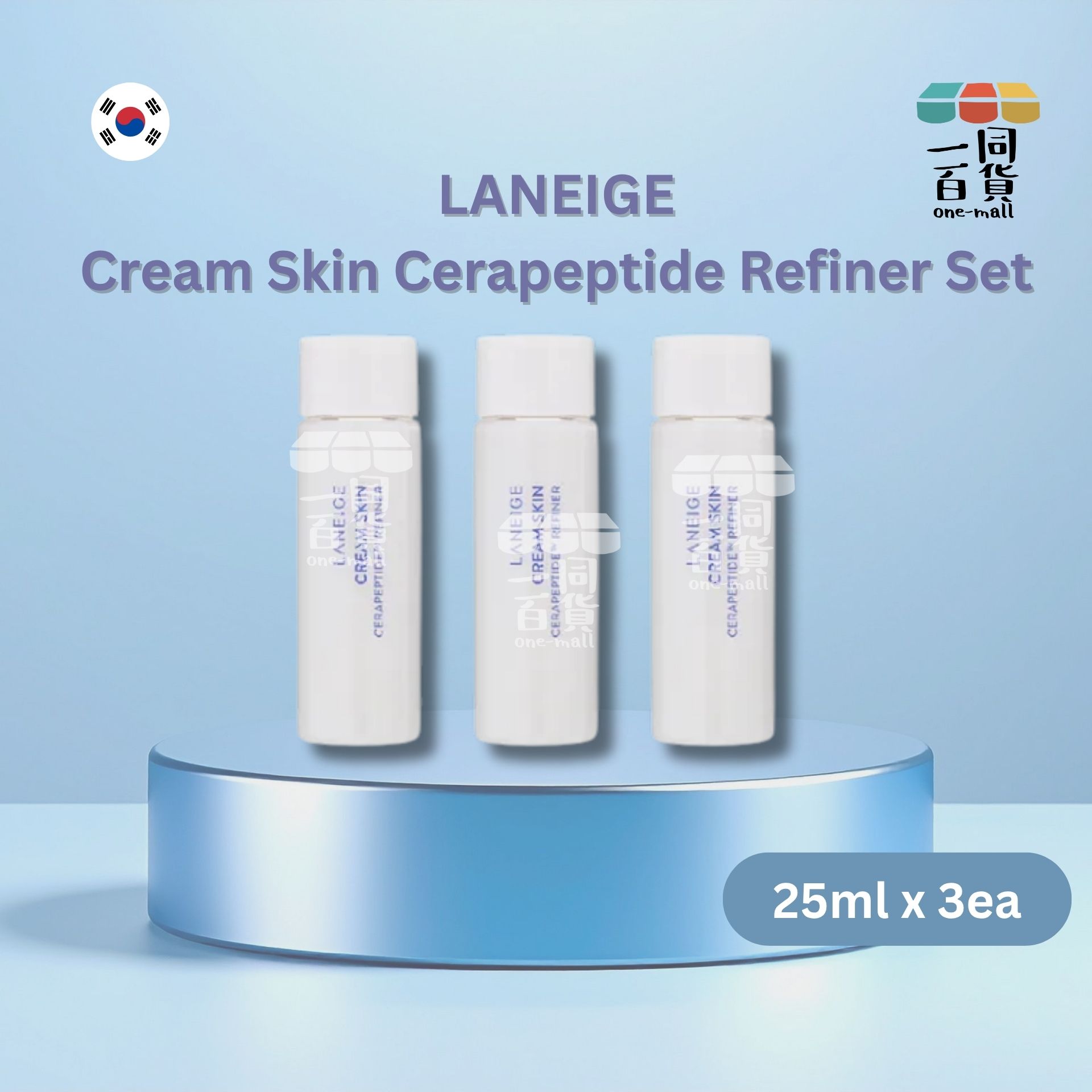 Laneige | 牛奶水嫩柔滑細膚水套裝 25ml x 3EA [無盒](平行進口) C123