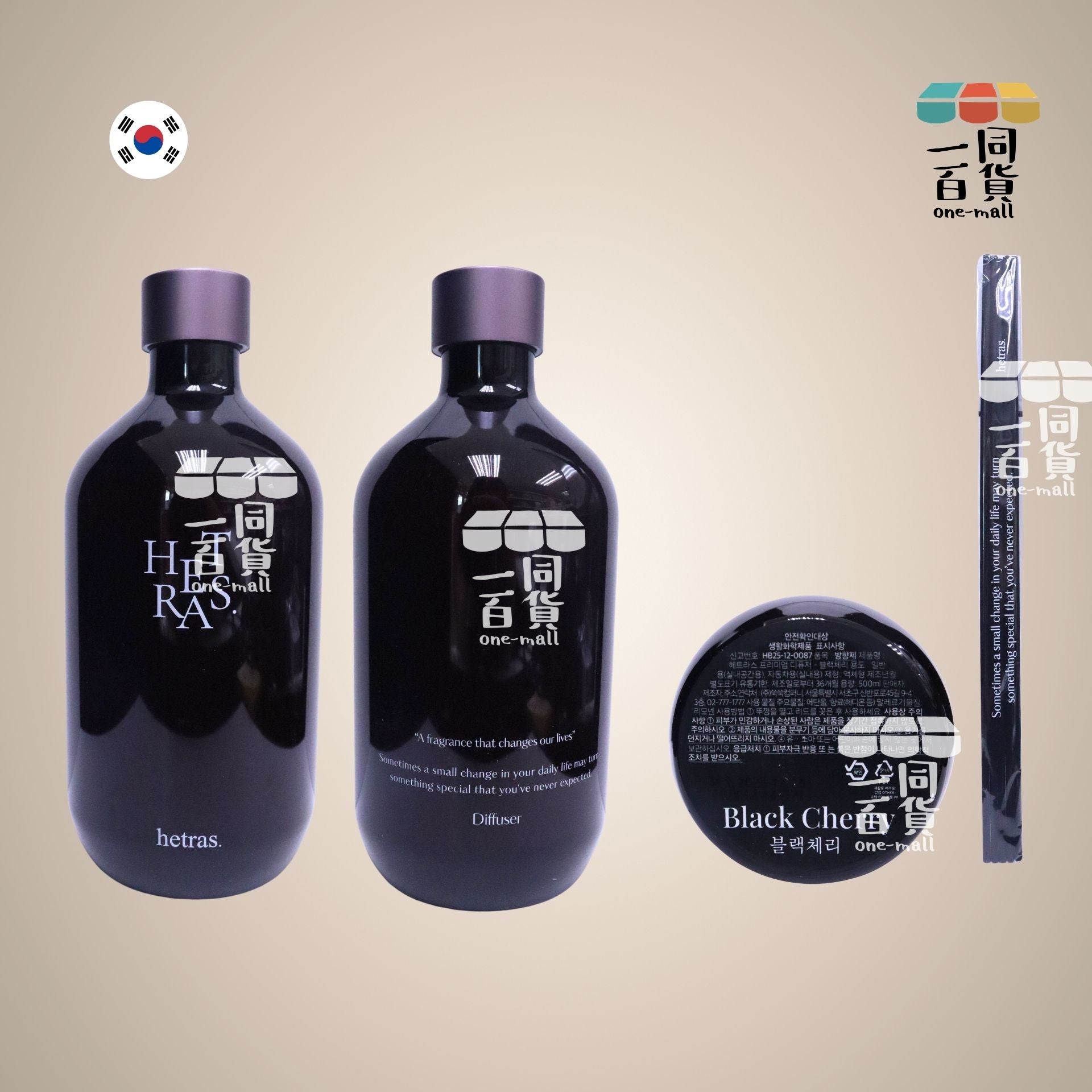 hetras. | [1ea] 室内高級擴香瓶 500ml x 1支 - Black Cherry [冇盒](平行進口) J000