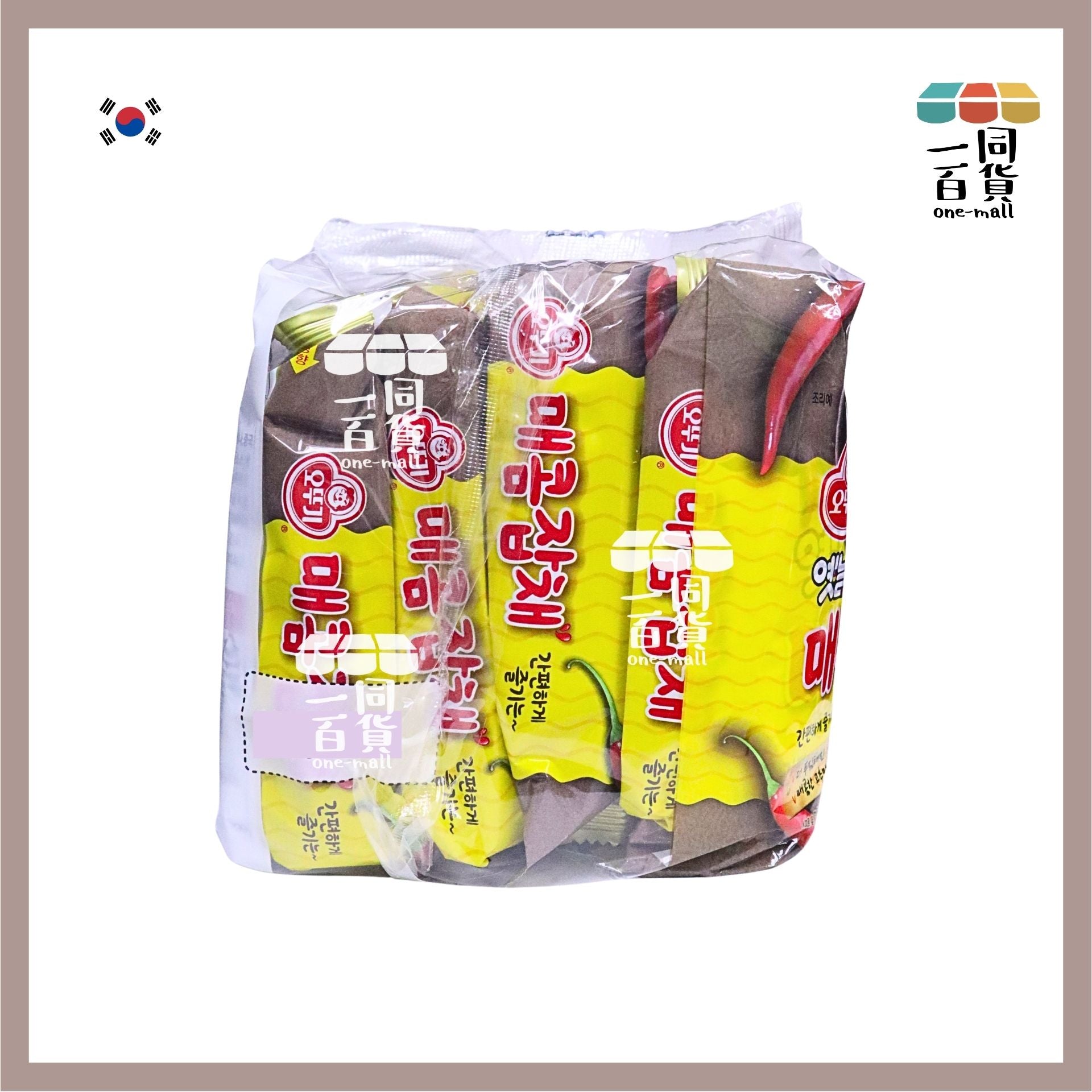 不倒翁 | 韓國進口不倒翁辣炒雜菜粉絲 77.5g x 4包 [啡黃](平行進口) G3-1