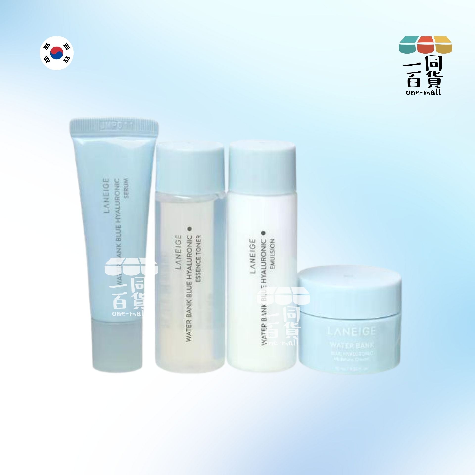 Laneige | 蘭芝水漾藍玻尿酸四步驟精華套裝 [藍盒](平行進口) A442