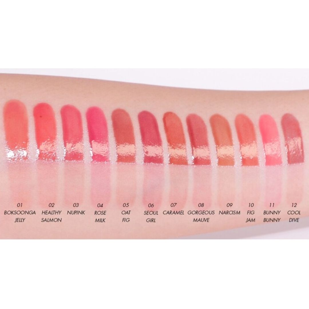 AMUSE | Jel Fit Tint 12小時持久果凍唇釉 3.8g - 07 Caramel [隨機包裝] (平行進口) A343