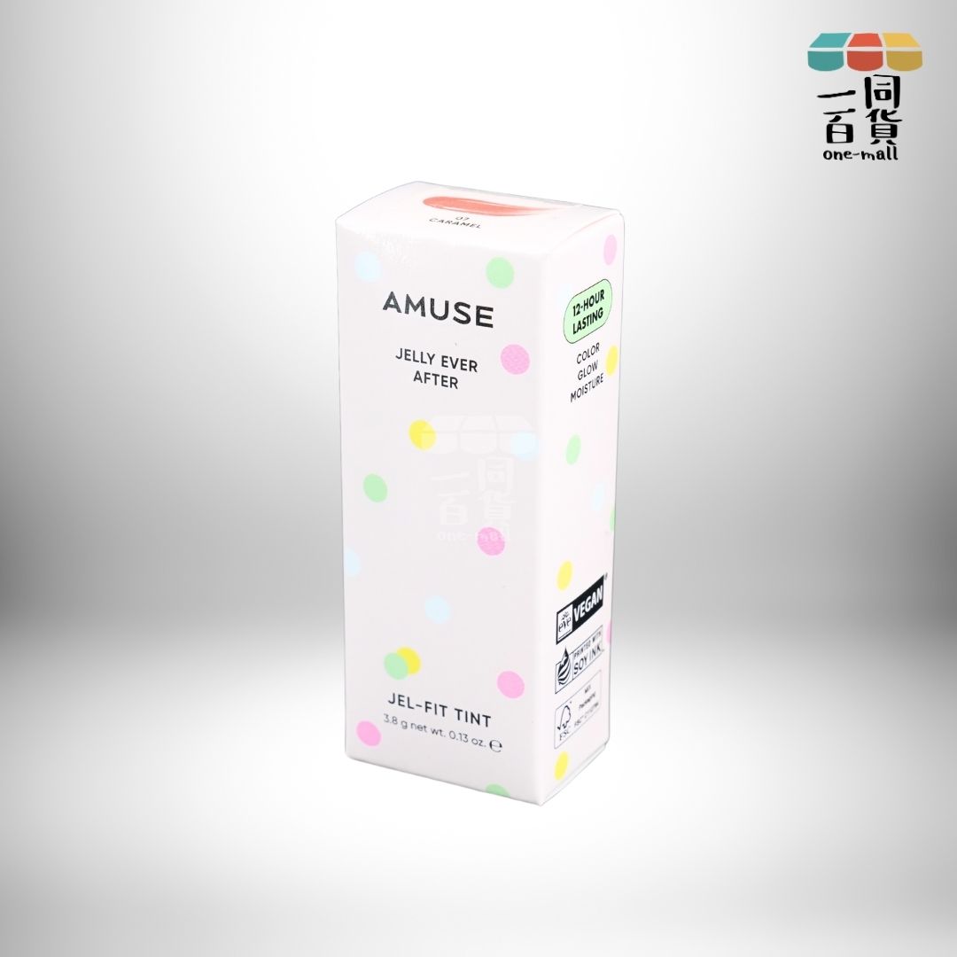 AMUSE | Jel Fit Tint 12小時持久果凍唇釉 3.8g - 07 Caramel [隨機包裝] (平行進口) A343