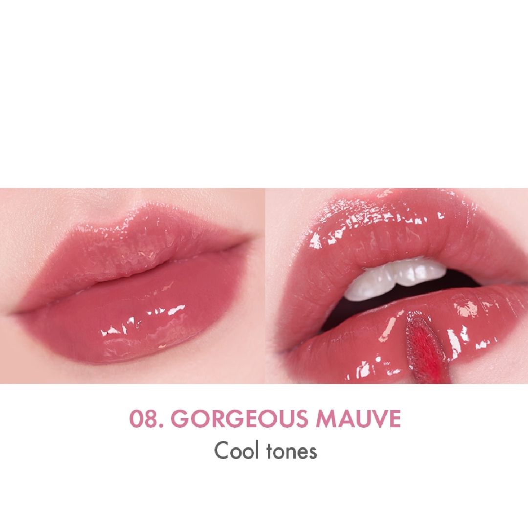 AMUSE | Jel Fit Tint 12小時持久果凍唇釉 3.8g - 08 Gorgeous Mauve [隨機包裝] (平行進口) A223