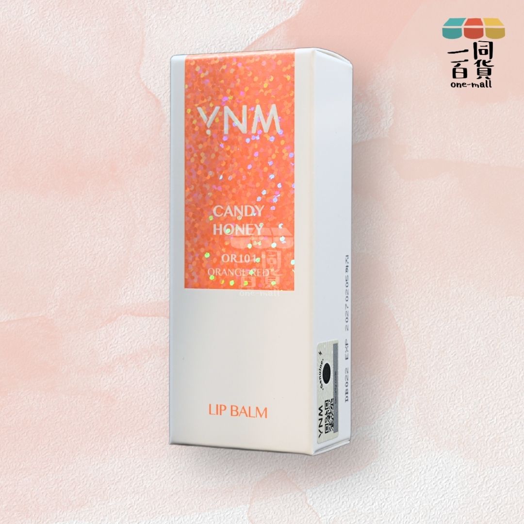 YNM | 糖果蜂蜜溫感變色潤唇膏 OR101 橙紅色 3g (平行進口) C2-4