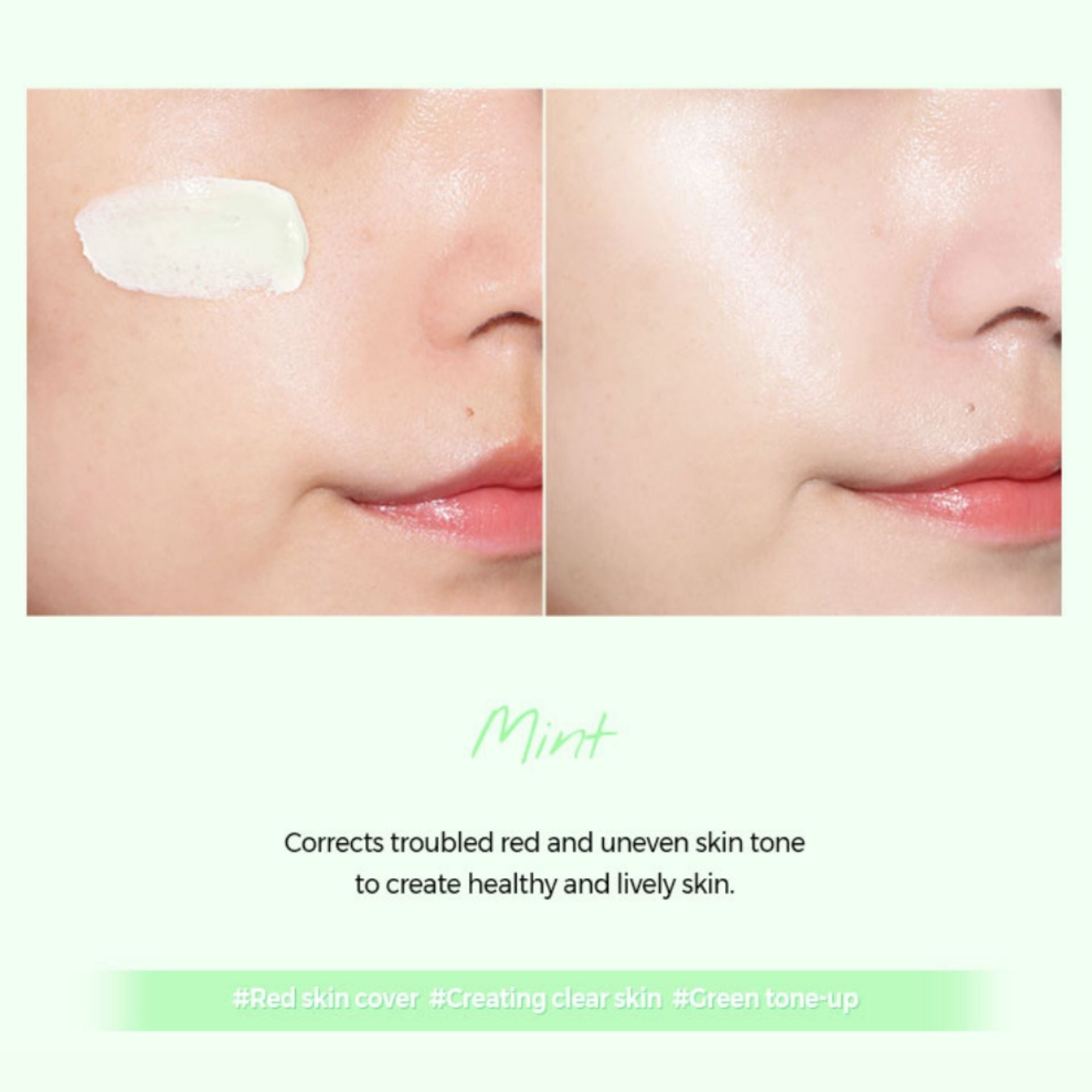 KLAVUU | 亮白珍珠提亮防曬女神妝前隔離素顏霜 - 湖水綠 Mint SPF30 PA++ 30ml (平行進口) B343