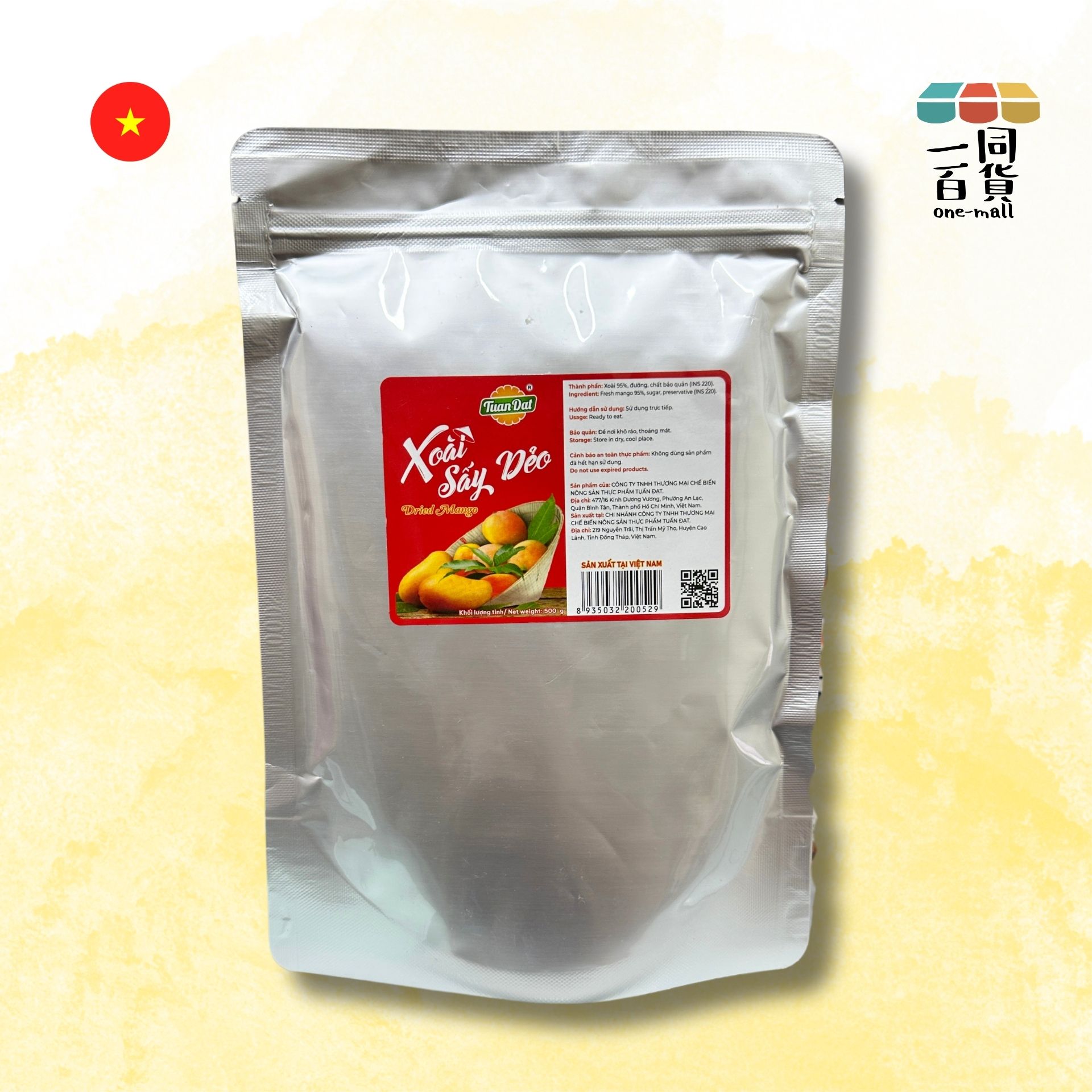 Tuan Dat | Tuan Dat - 越南長條芒果乾 500g [1袋裝] (平行進口) H3-3