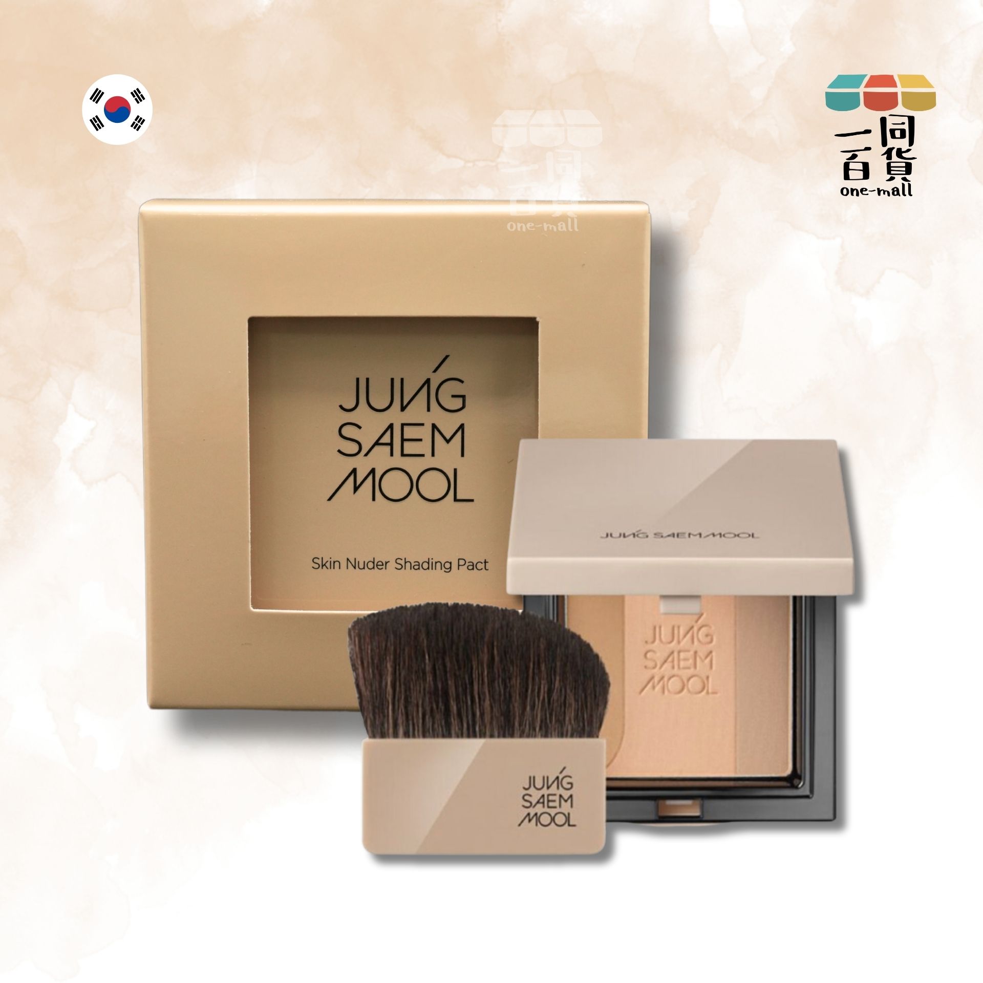 JUNG SAEM MOOL | 立體輪廓修容粉, 10g (平行進口) E3-1