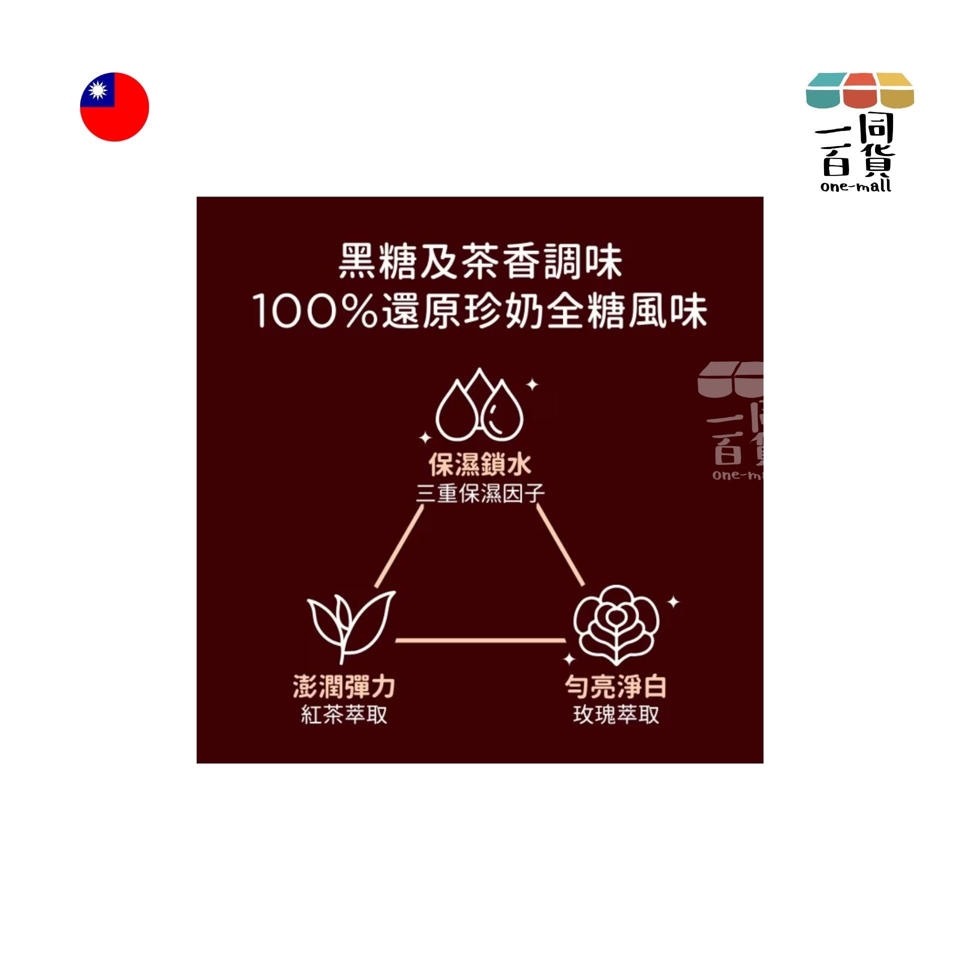 Taiwan Import | 天天美麗 - 台灣味美食面膜 珍珠奶茶 21毫升 x 5 (平行進口) B4-2