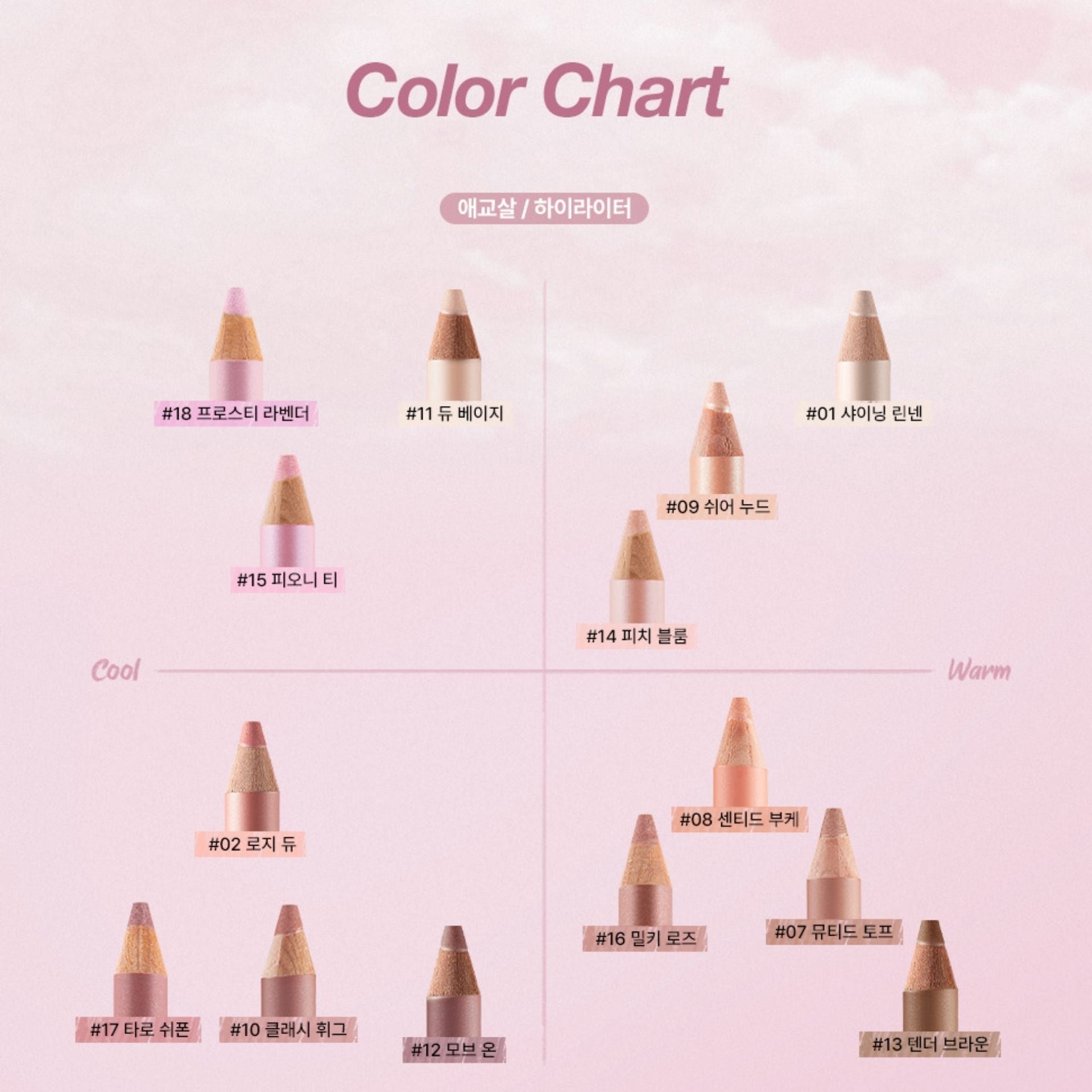 too cool for school | 多功能臥蠶眼影筆 16 Milky Rose (平行進口) C2-3