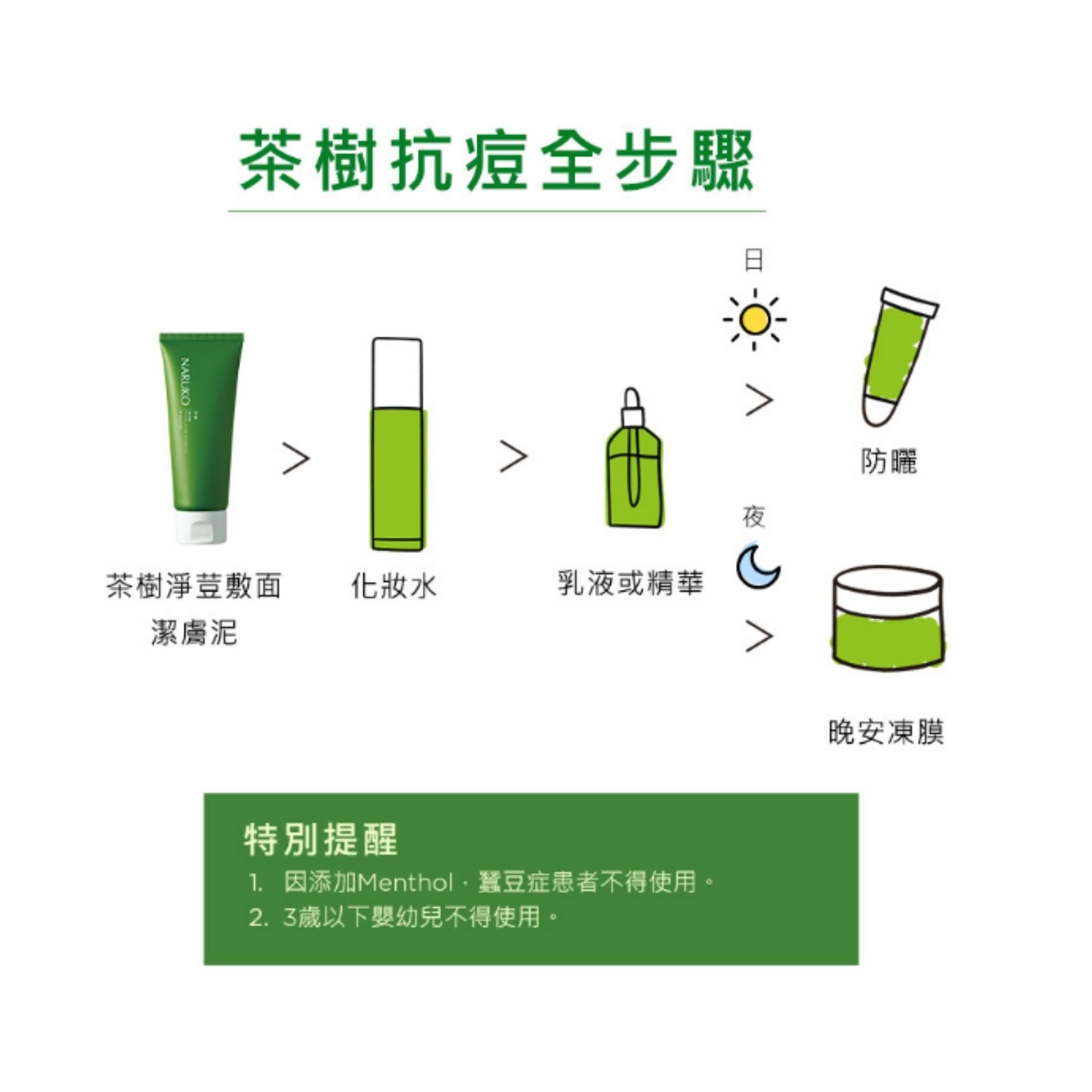 NARUKO | 茶樹淨荳敷面潔膚泥 120g (平行進口) E4-8