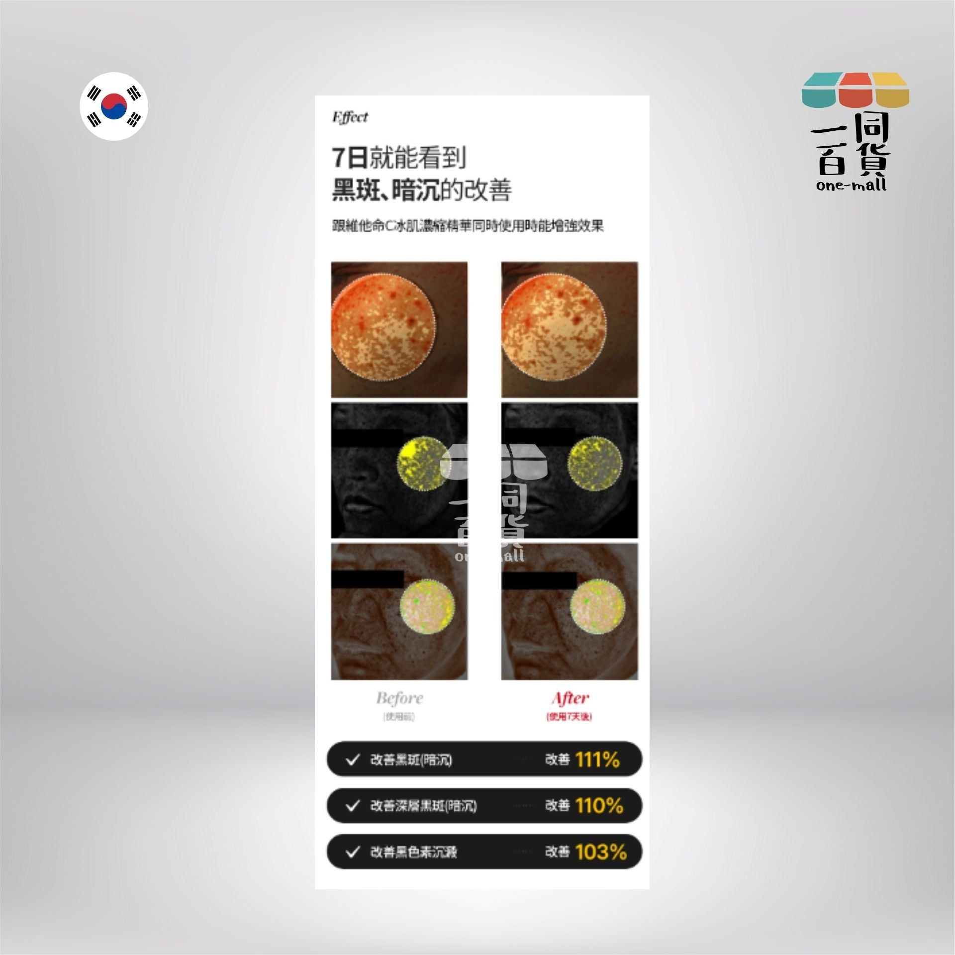 MEDITHERAPY | 維他命8小時集中淡斑貼 6片 黃色 (平行進口) A113