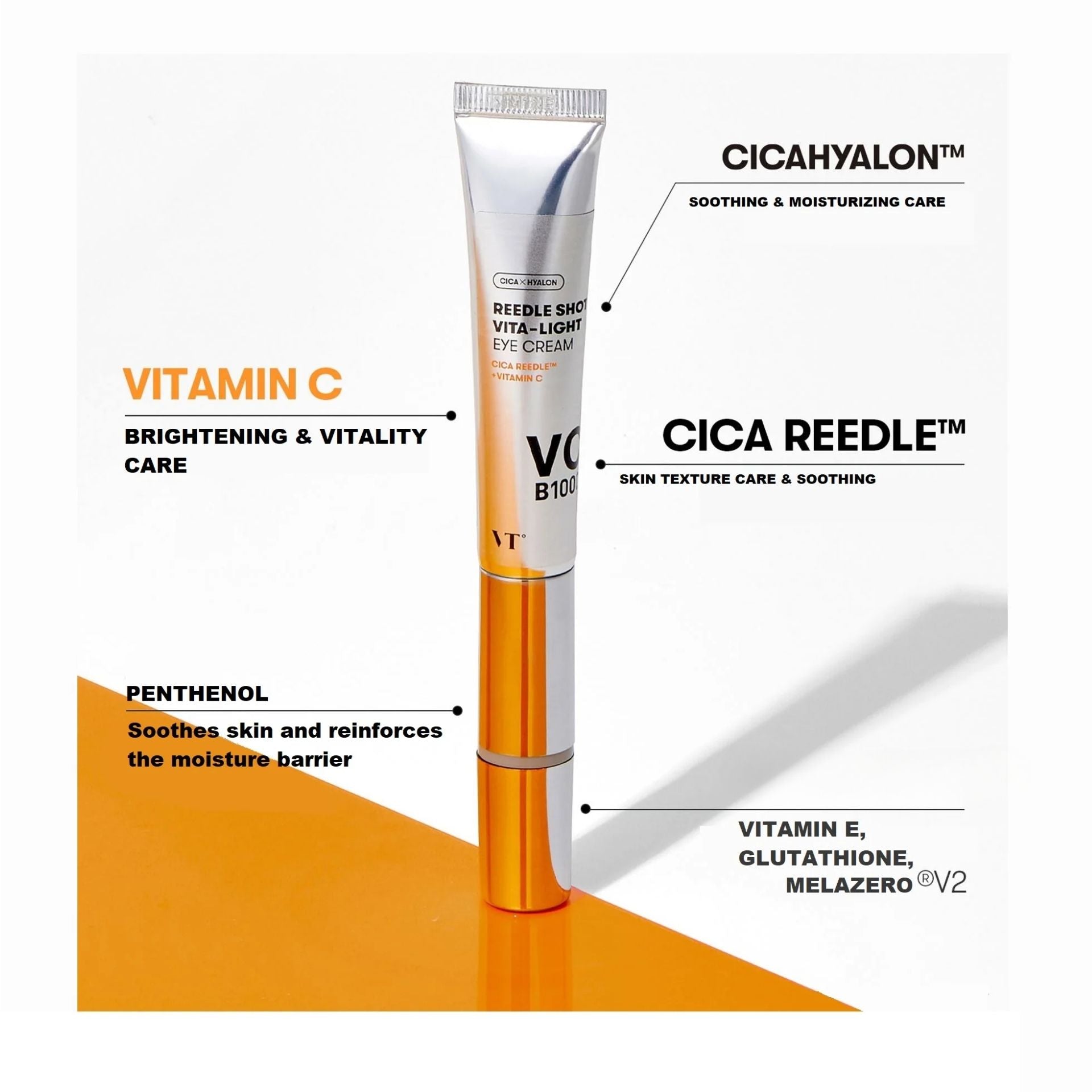 VT | 老虎維他命微震動按摩眼霜 - 15ml 銀盒 (平行進口) E3-4