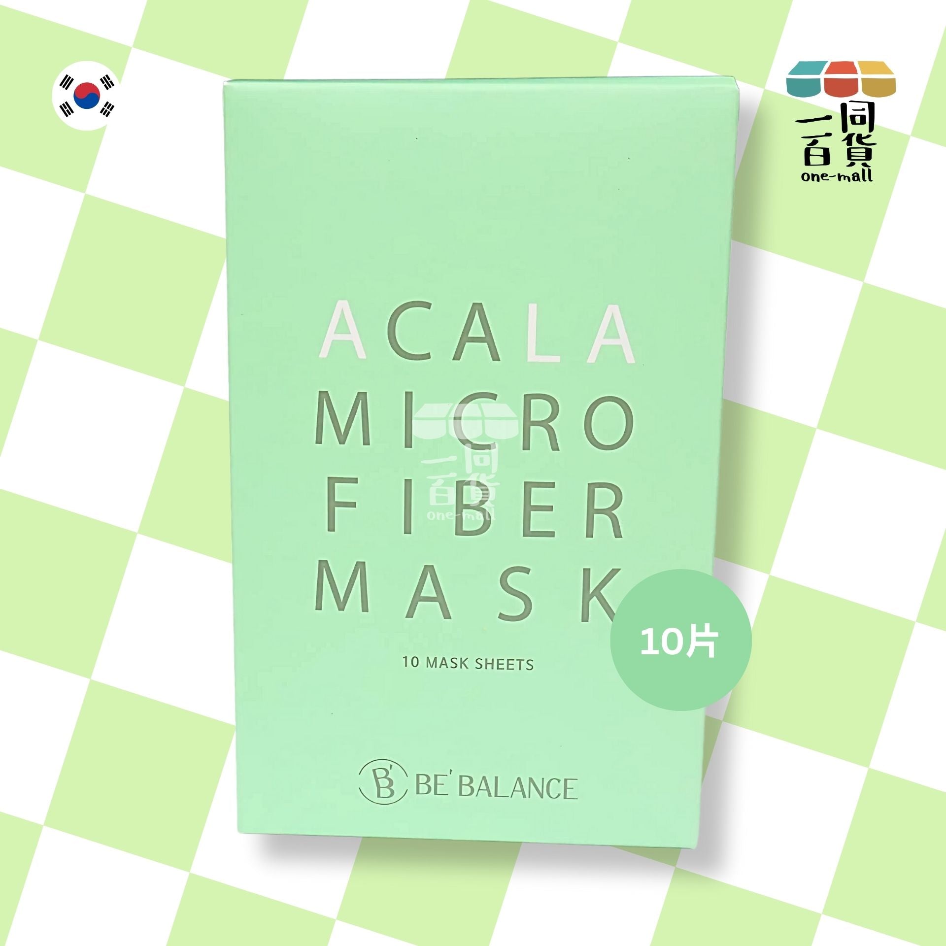 Be'Balance | BE'BALANCE - 小綠人ACALA纖維去痘抗敏面膜 30g x 10EA (平行進口) B414