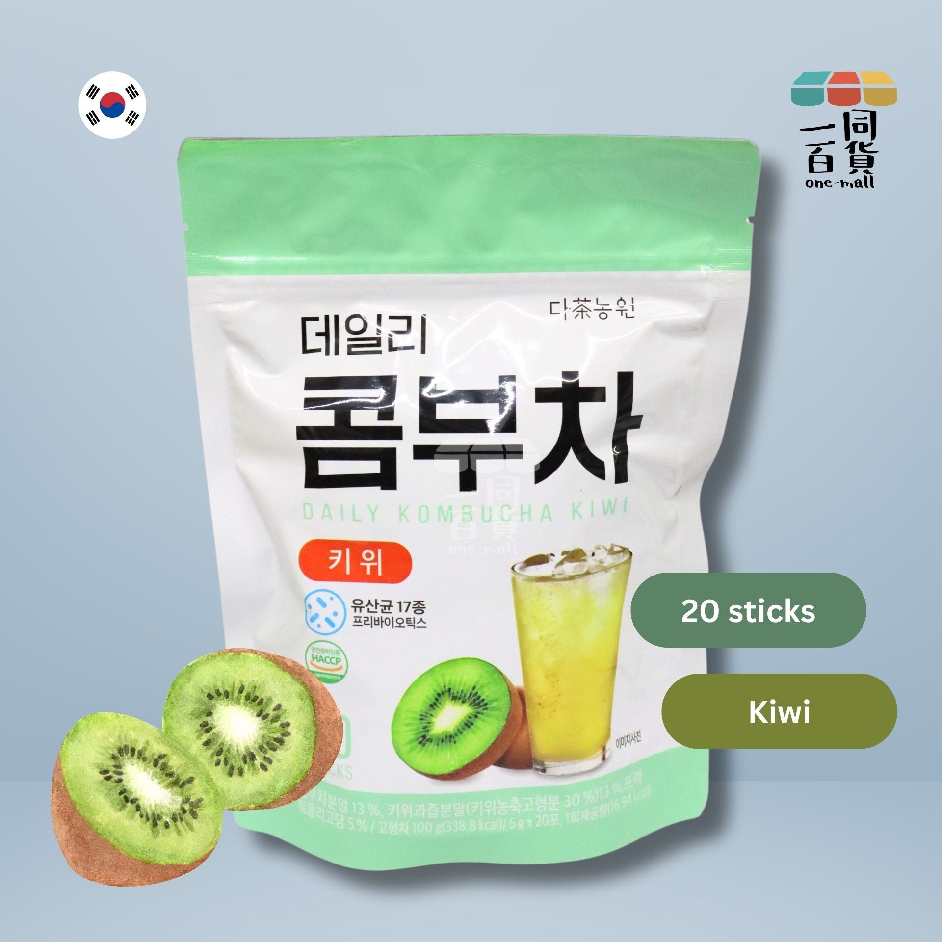 DANONGWON | 大農茶社益生菌每日康普茶 5g x 20條 - 奇異果味 (平行進口) F1