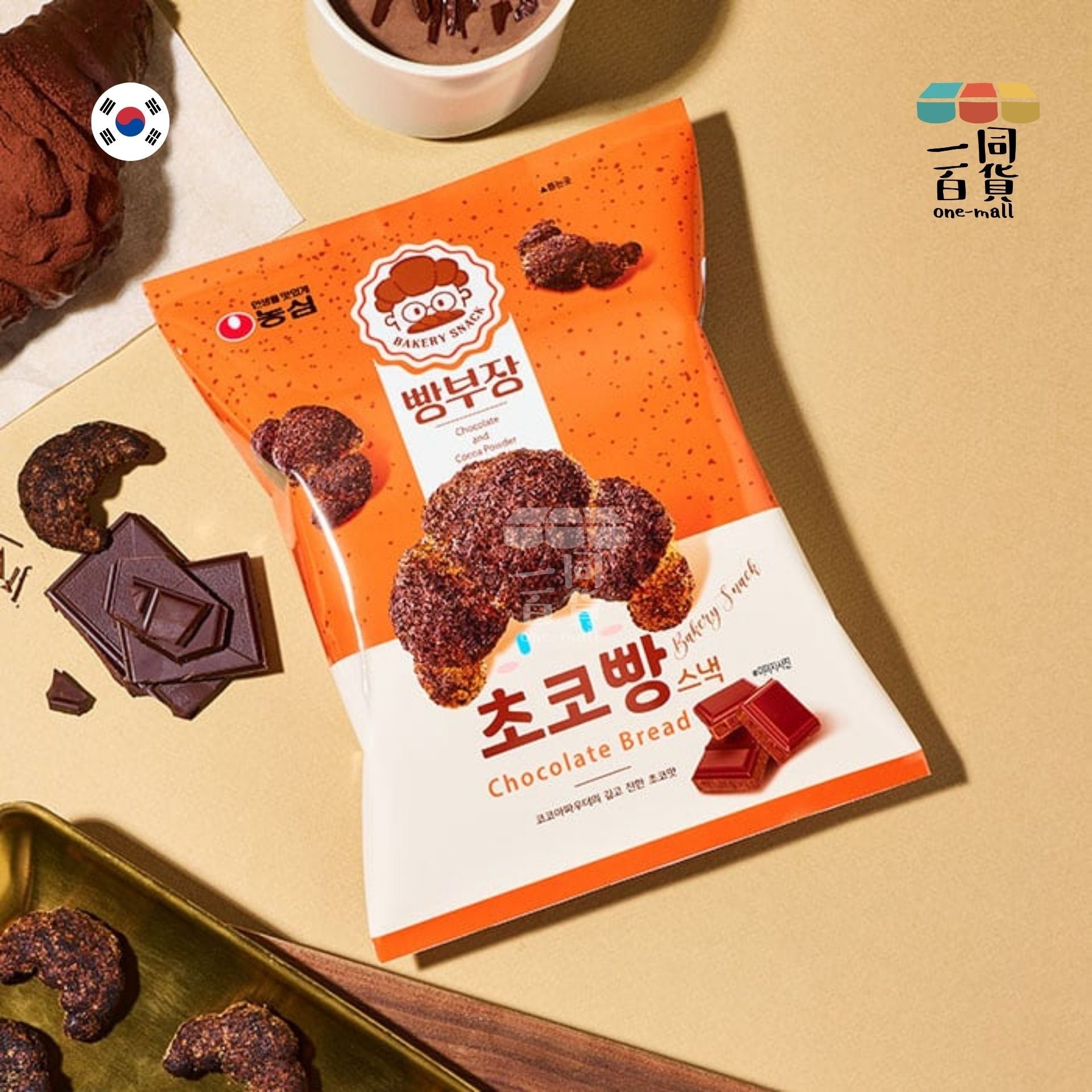 Nong Shim | 朱古力味麵包餅乾 55g (平行進口) A3-4 expiry:09/07/25