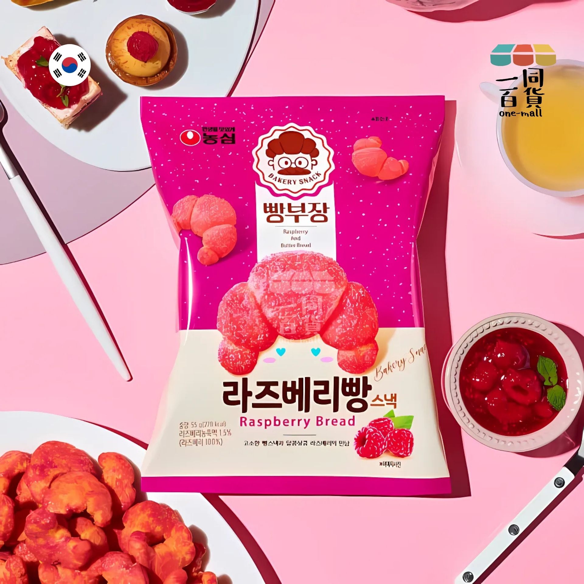 Nong Shim | 紅桑子味麵包餅乾 55g (平行進口) A3-4 expiry:02/05/25