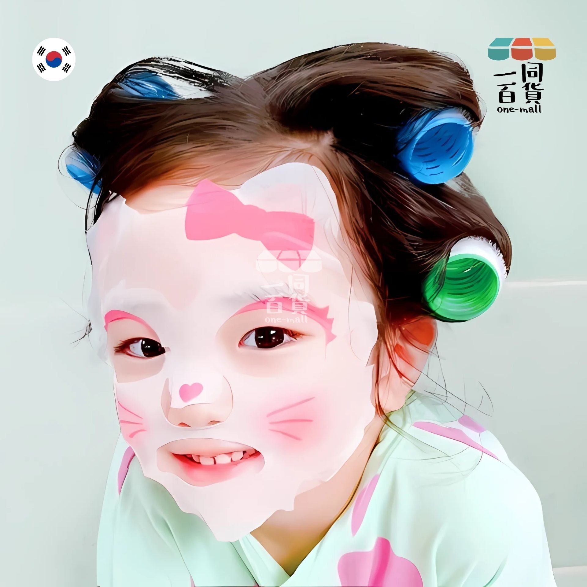 Pinky Cosmetic | [1片] 兒童專用天然保濕面膜 細碼 (適合3-7歲小童使用) - 單片 (平行進口) D426