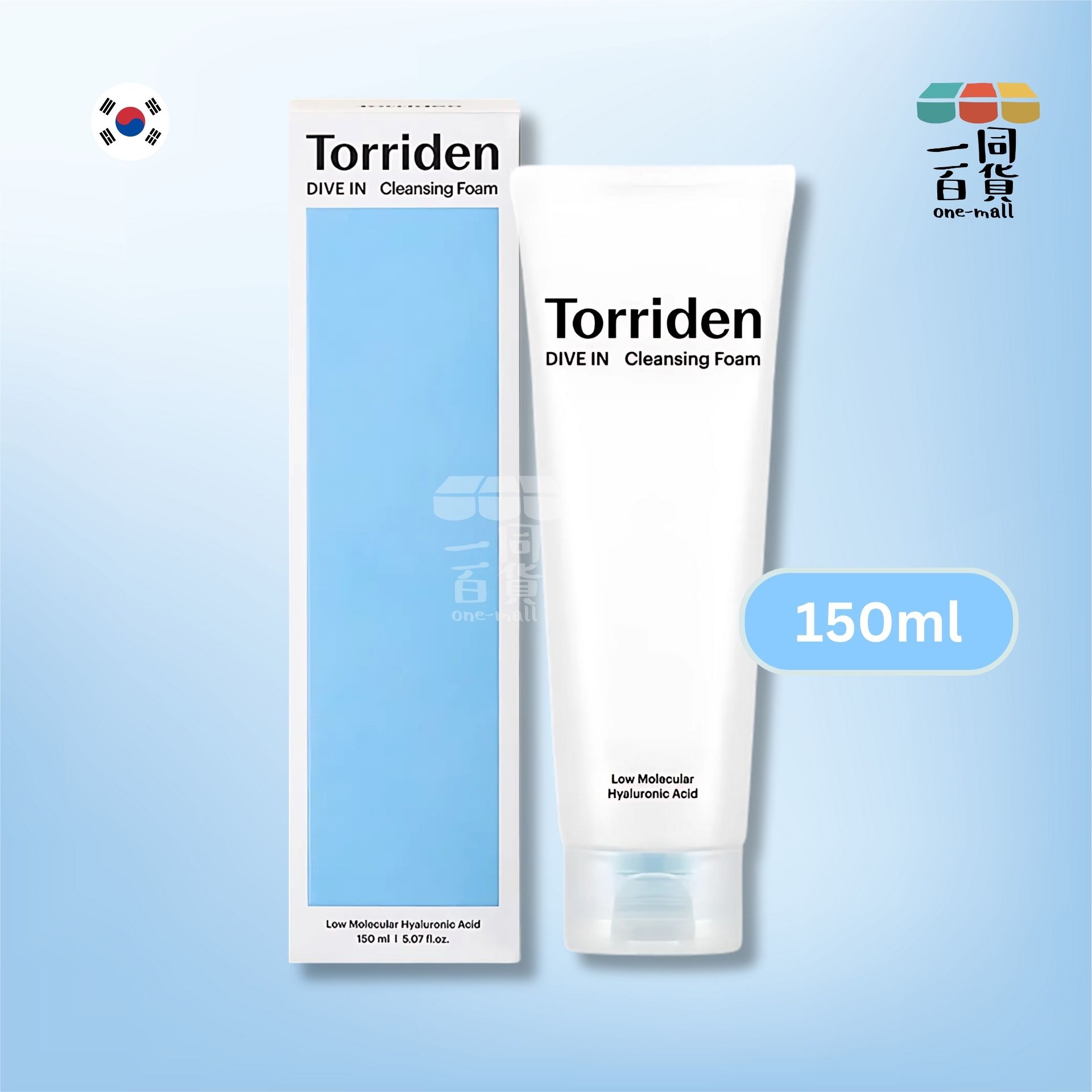 Torriden | 低分子透明質酸弱酸性洗面奶 150ml (平行進口) A4-5