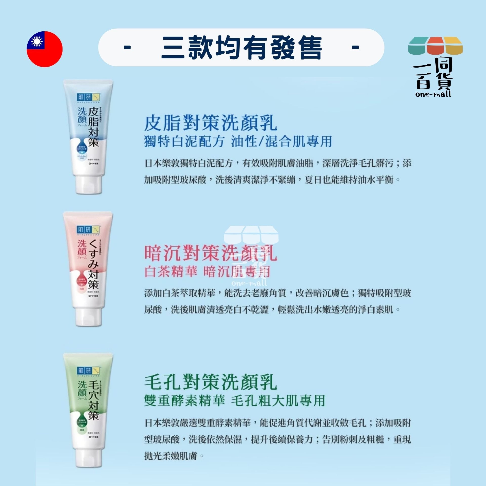 Hada Labo | 皮脂對策洗顏乳 - 100ml [藍] (平行進口) A1-2