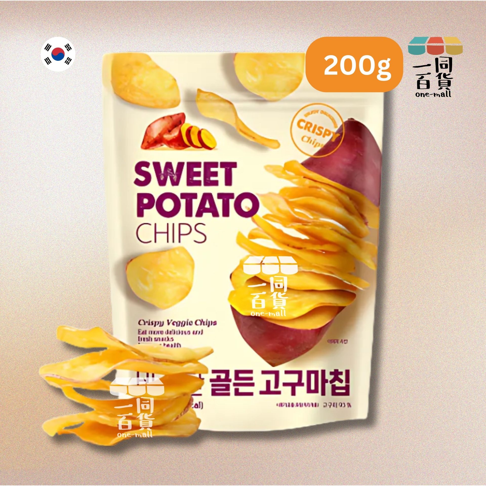 Sunnuts | 甜番薯薯片 地瓜片 200g (平行進口) F7-1