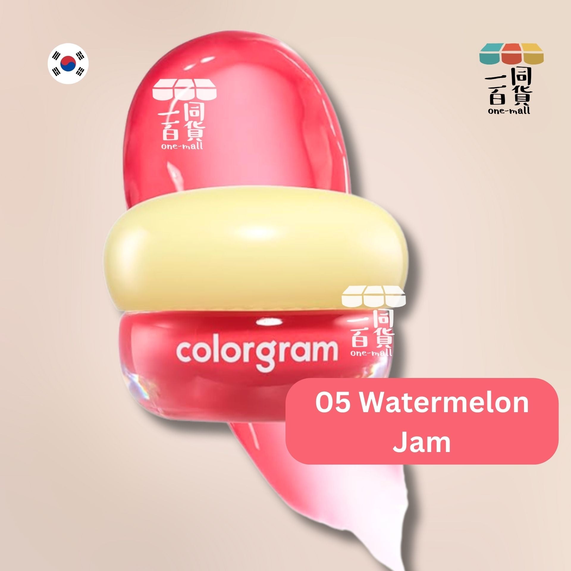 Colorgram | Colorgram - TinTin Dory Lip Jam 唇頰兩用果凍膏 05 Watermelon Jam (平行進口) D2-3