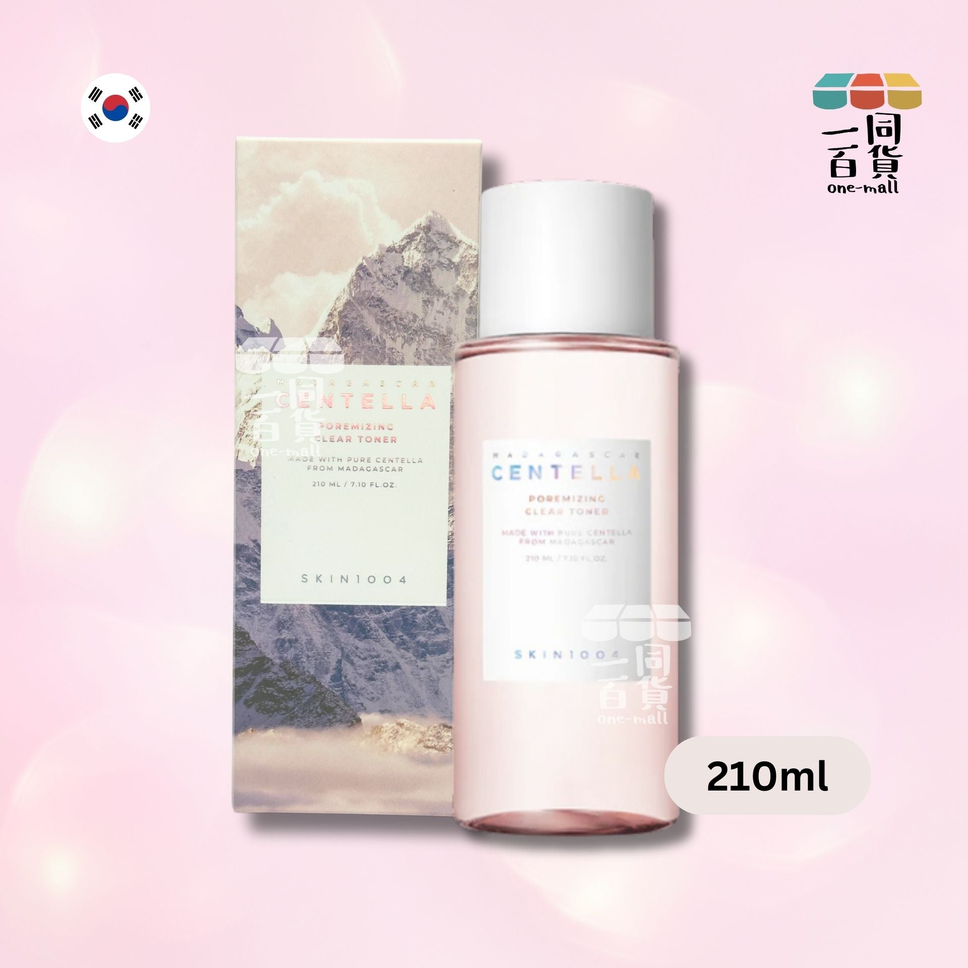Skin1004 | 積雪草+喜馬拉雅玫瑰鹽細緻毛孔爽膚水 210ml (平行進口) F2-5