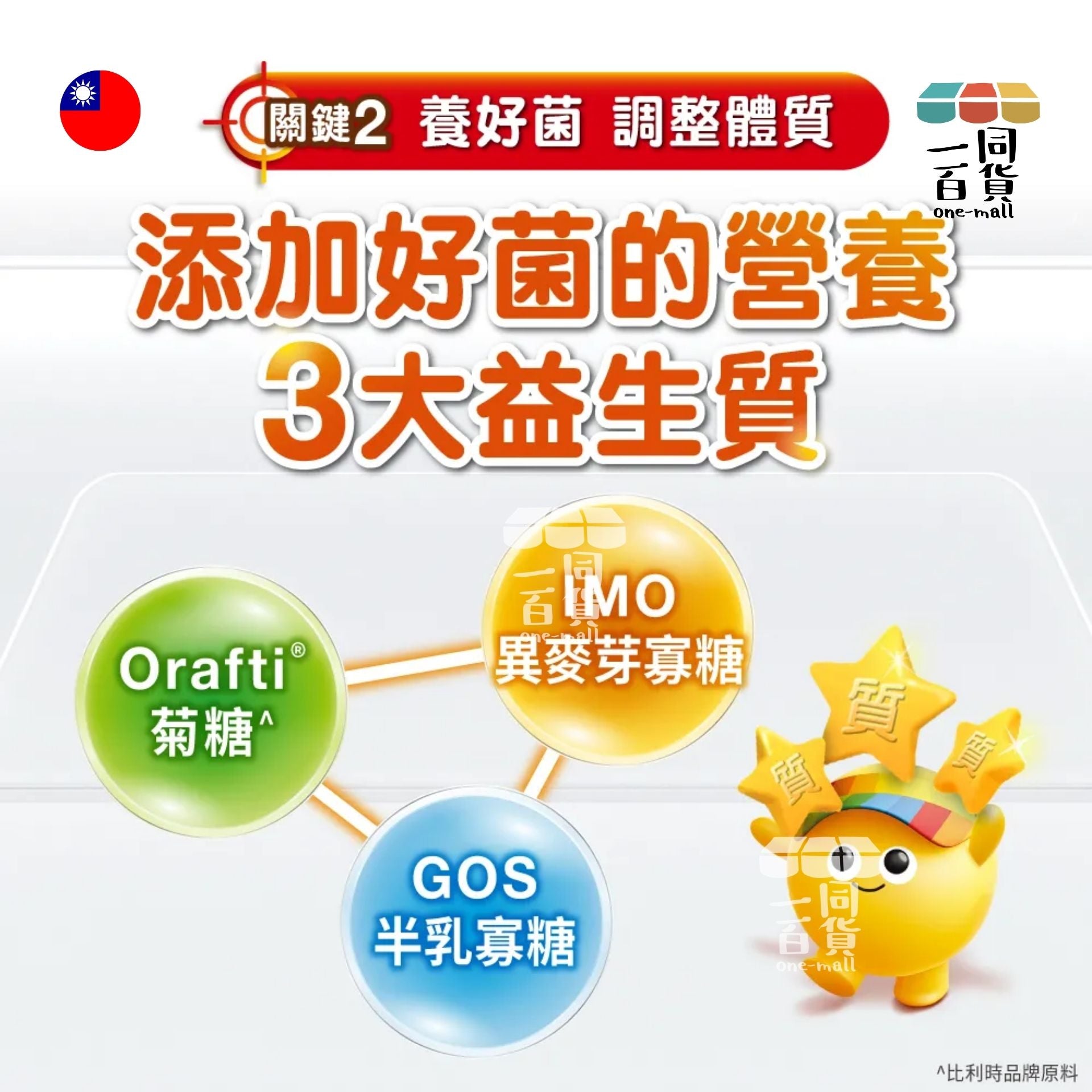 Centrum | 善存 三效順暢益生菌 60粒 [黃] (平行進口) F2-7