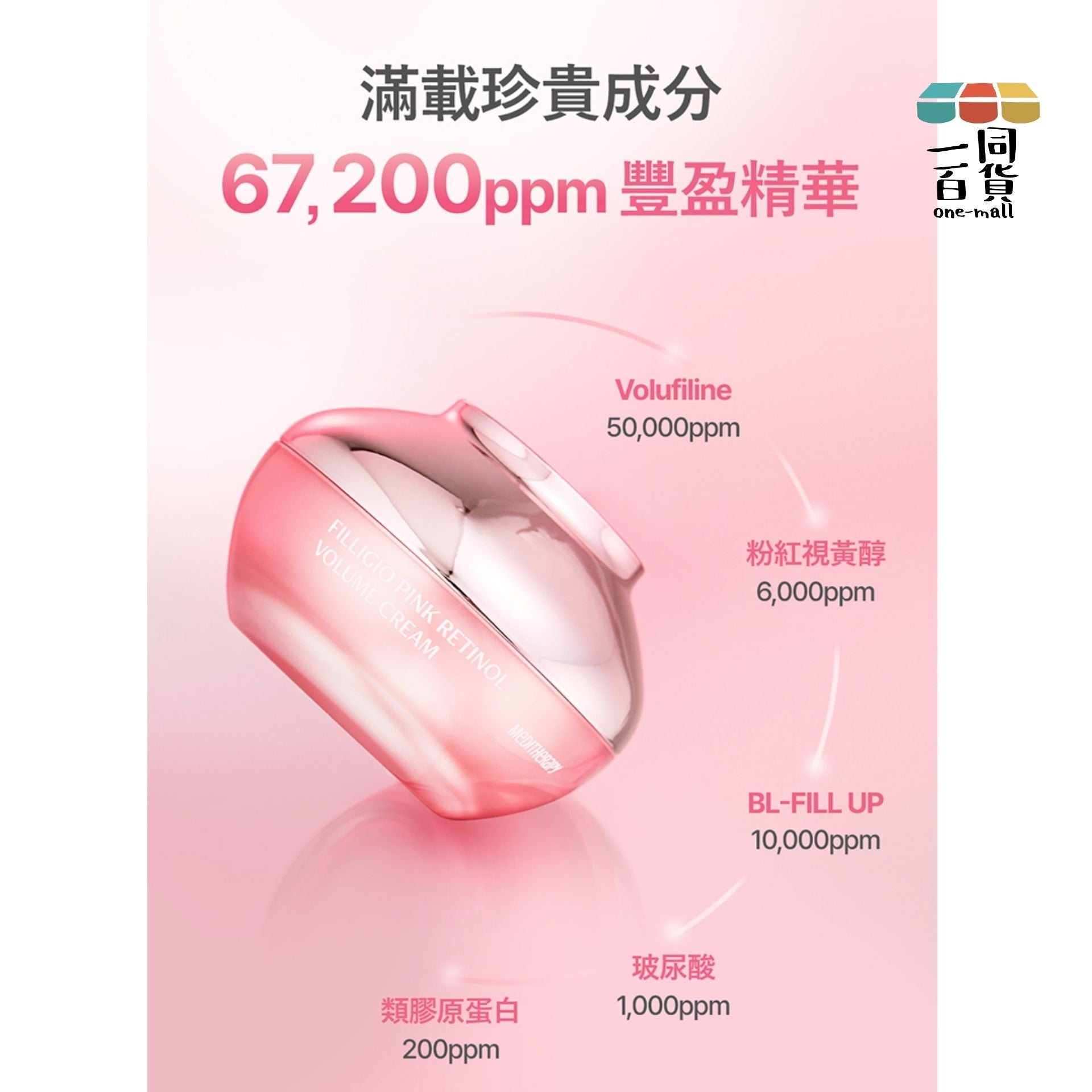 MEDITHERAPY | [Set] 粉光逆齡彈性乳霜50ml + 粉光逆齡彈性美容儀 1個 [粉盒](平行進口) D222