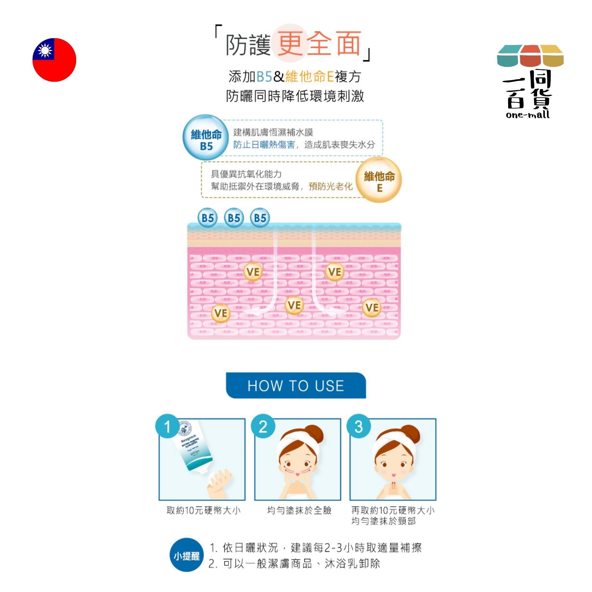 Neogence霓淨思 | 霓淨思 水感全效防曬乳 SPF50+ 50ml (海洋友善) (平行進口) D521