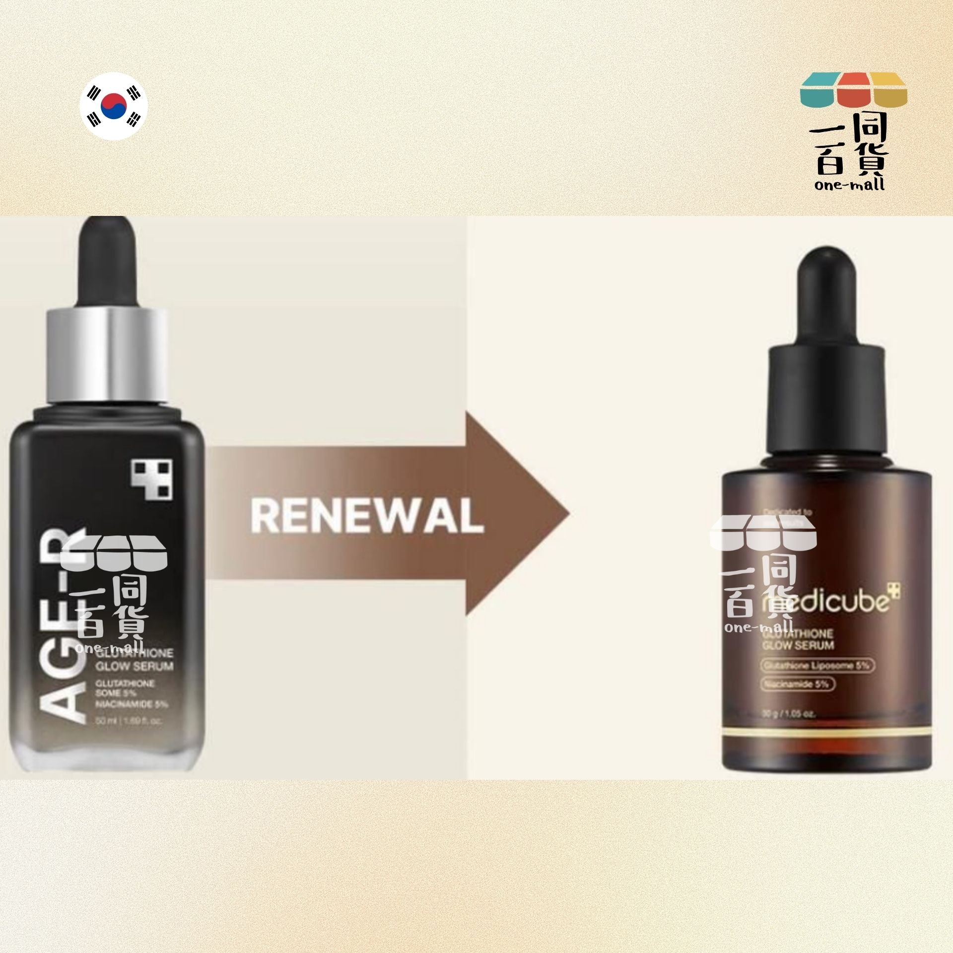 Medicube | 穀胱甘肽緊緻美白安瓶 新版 30g [黃盒](平行進口) D423