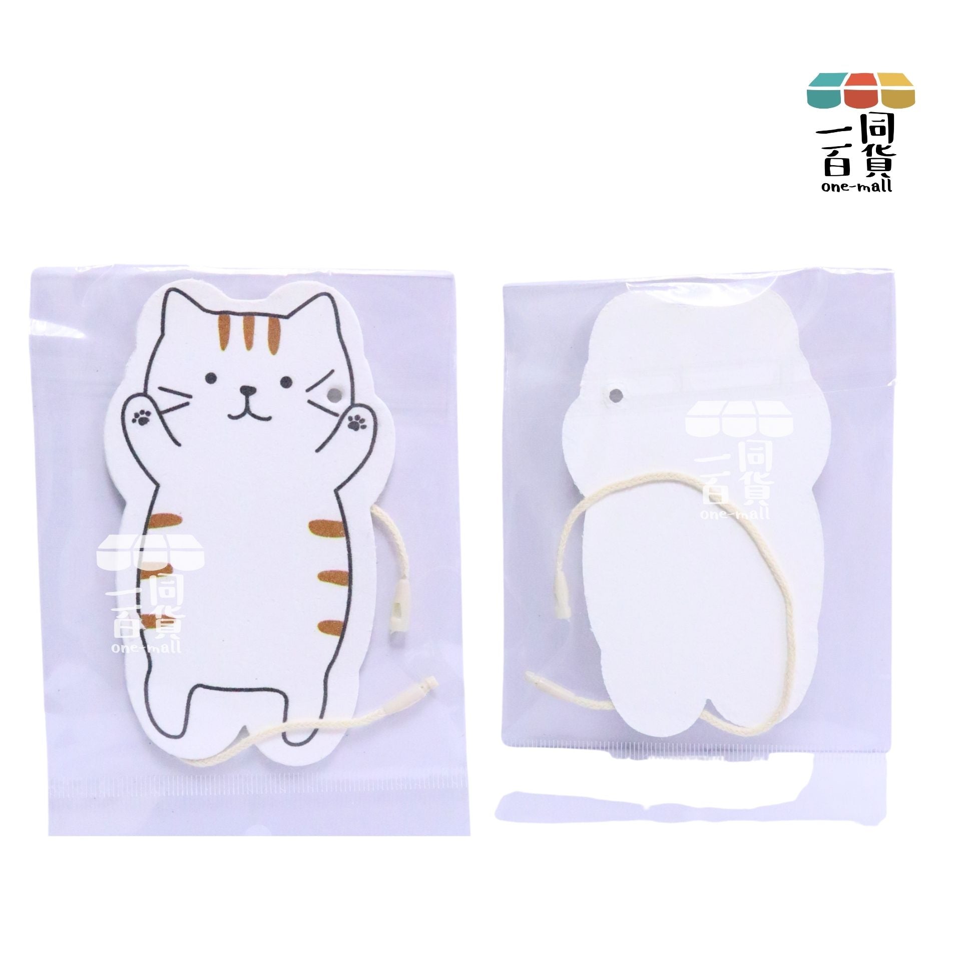 其他品牌 | 壓縮卡通木漿海綿洗碗擦 (可愛貓咪) 1個 [白](平行進口) C1-L