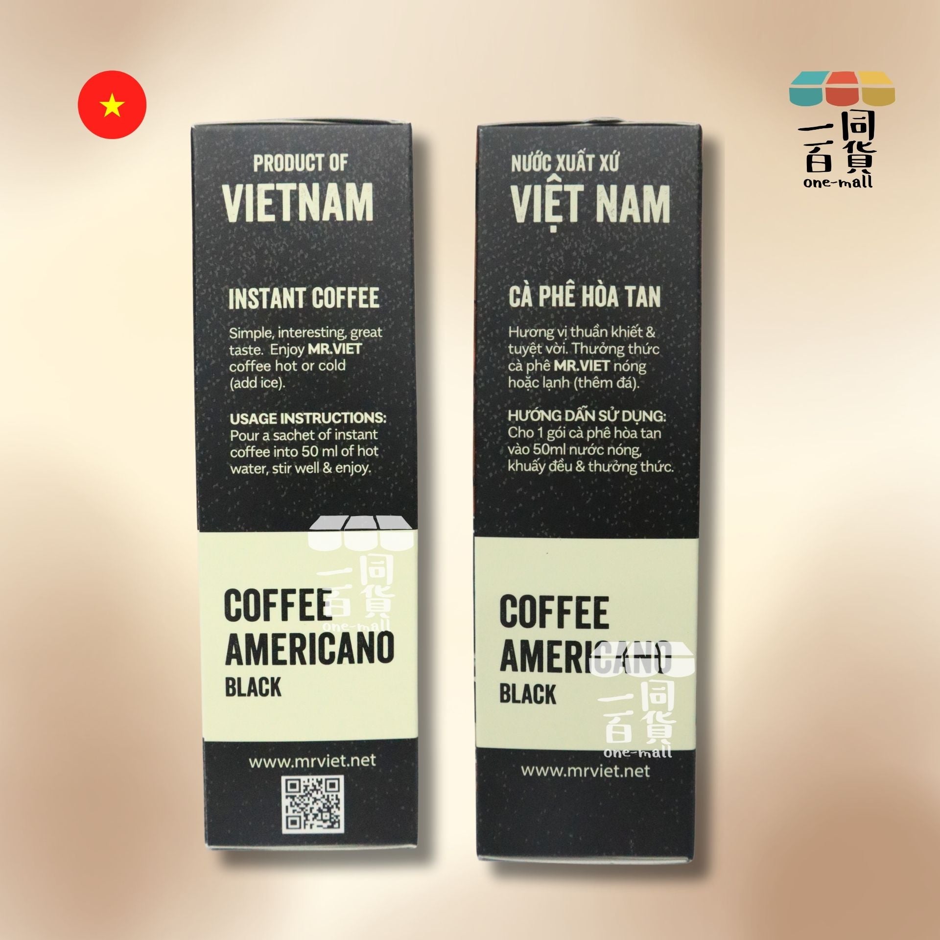 Mr.Viet | 純黑即沖咖啡 20包 (平行進口) F6-2