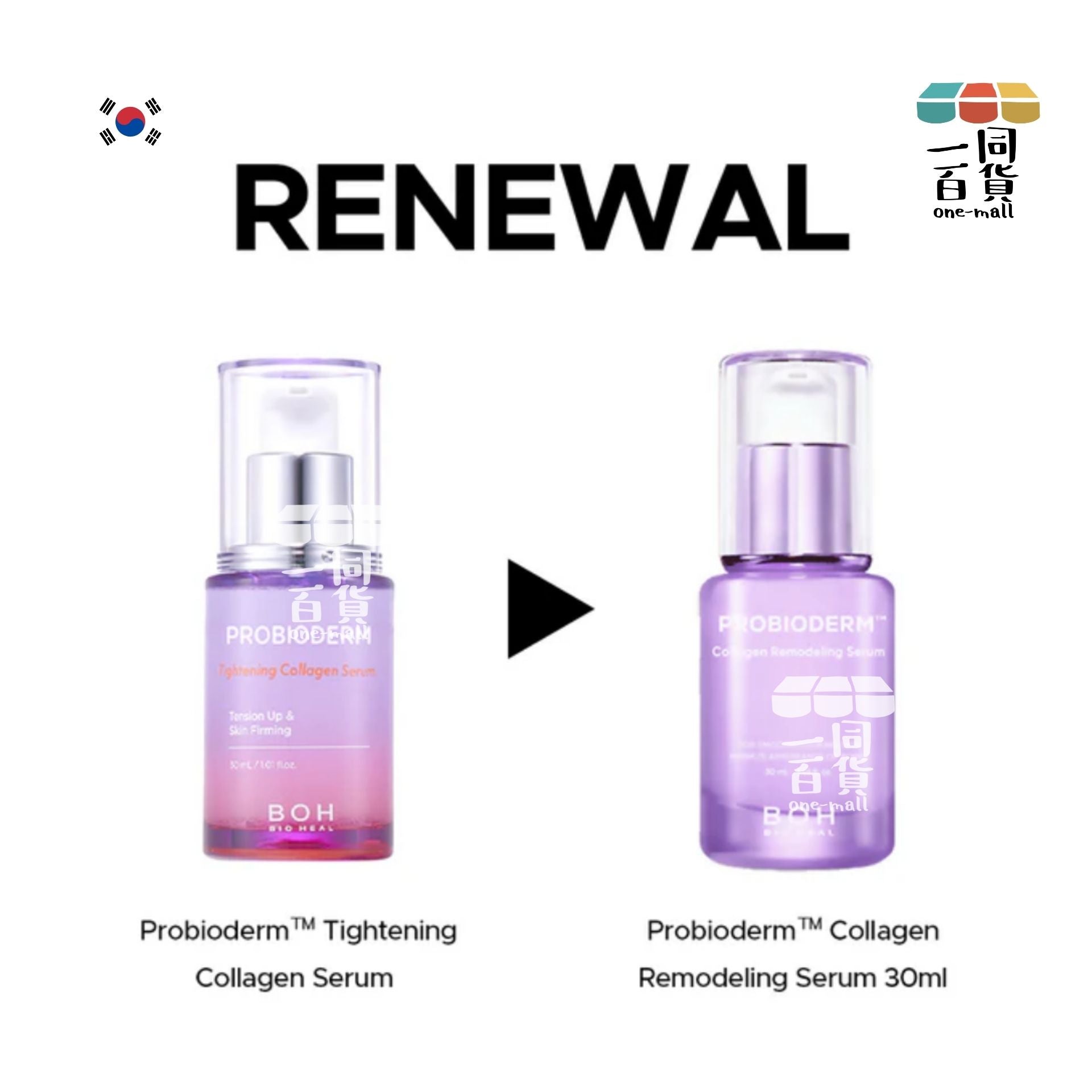 BOH | 益生菌膠原蛋白重塑緊緻抗老收毛孔精華 30ml [紫](平行進口) A946