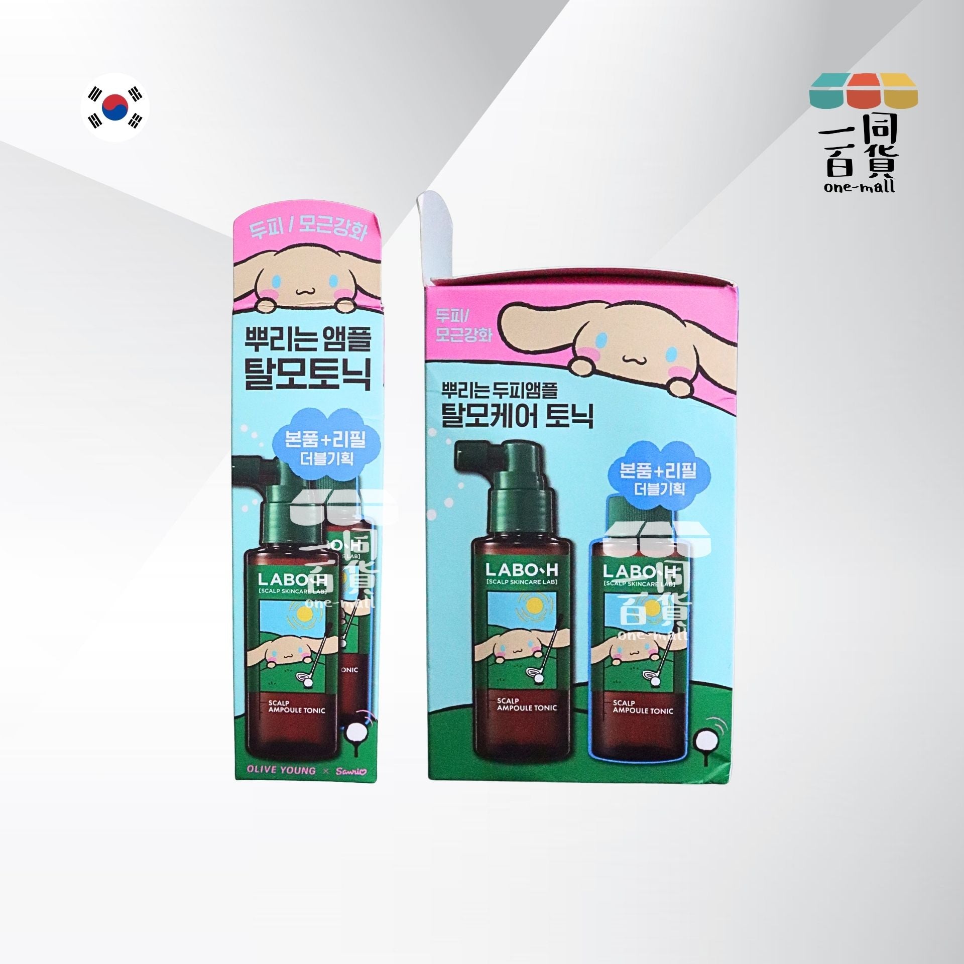 LABO-H | [Cinnamoroll 聯名款] 益生菌頭皮安瓶修護 - 脫髮護理 100ml + 補充裝100ml (平行進口) A241