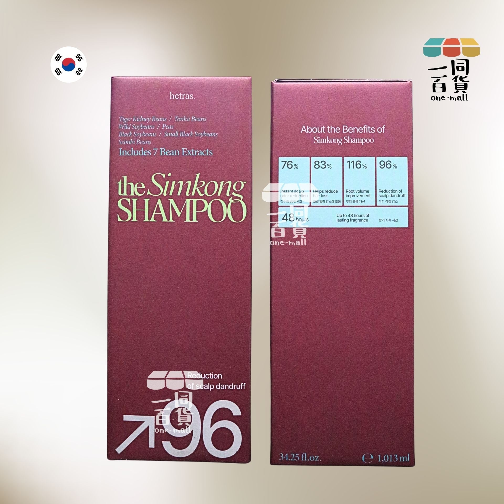 hetras. | 大豆蛋白頭皮平衡防掉髮香氛洗髮露 1013ml - Flower Shop (平行進口) J000