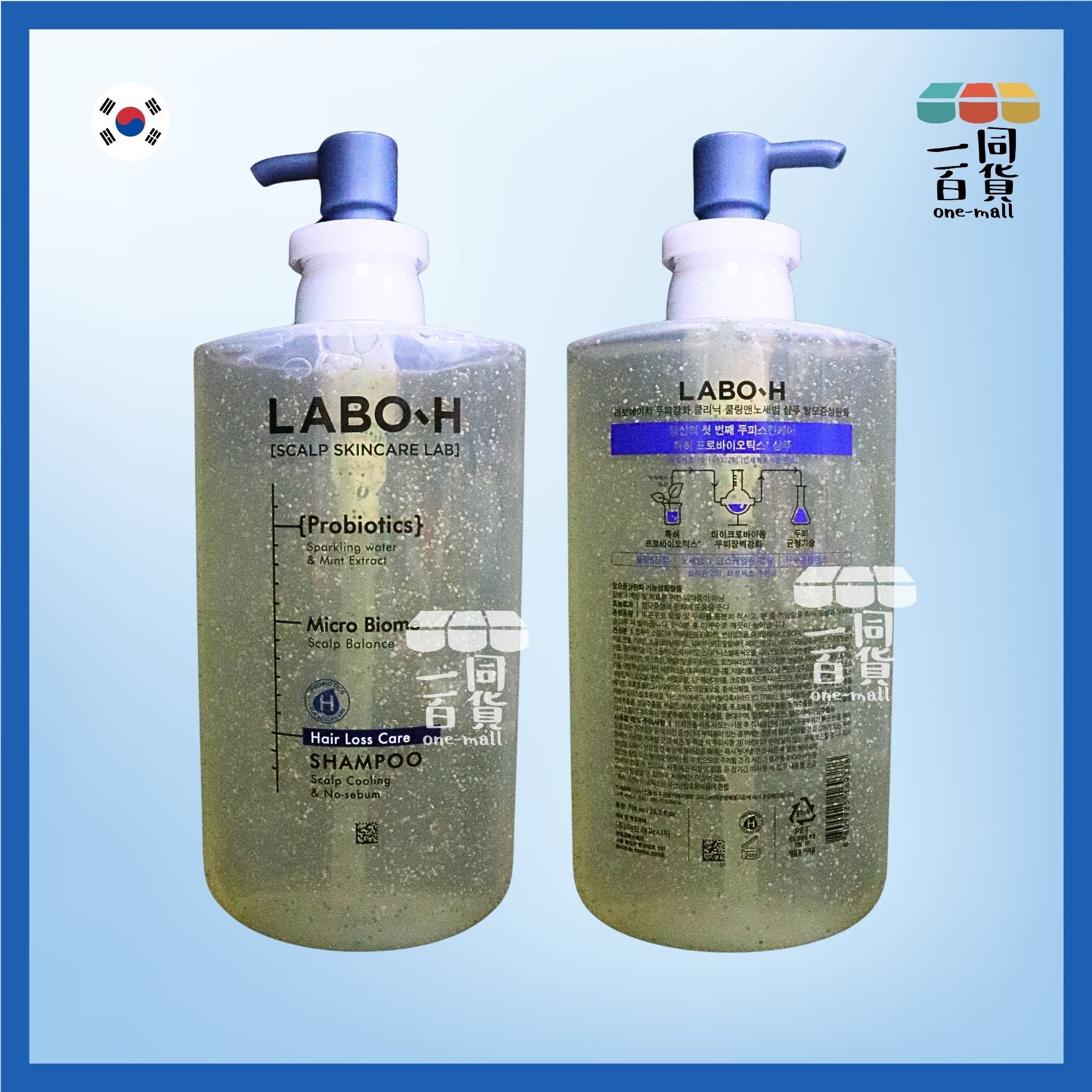 LABO-H | 去油清爽頭皮防脫髮益生菌洗頭水 750ml C225 [無盒](平行進口)
